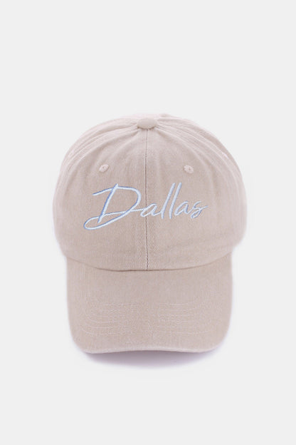 DALLAS Embroidered Baseball Cap