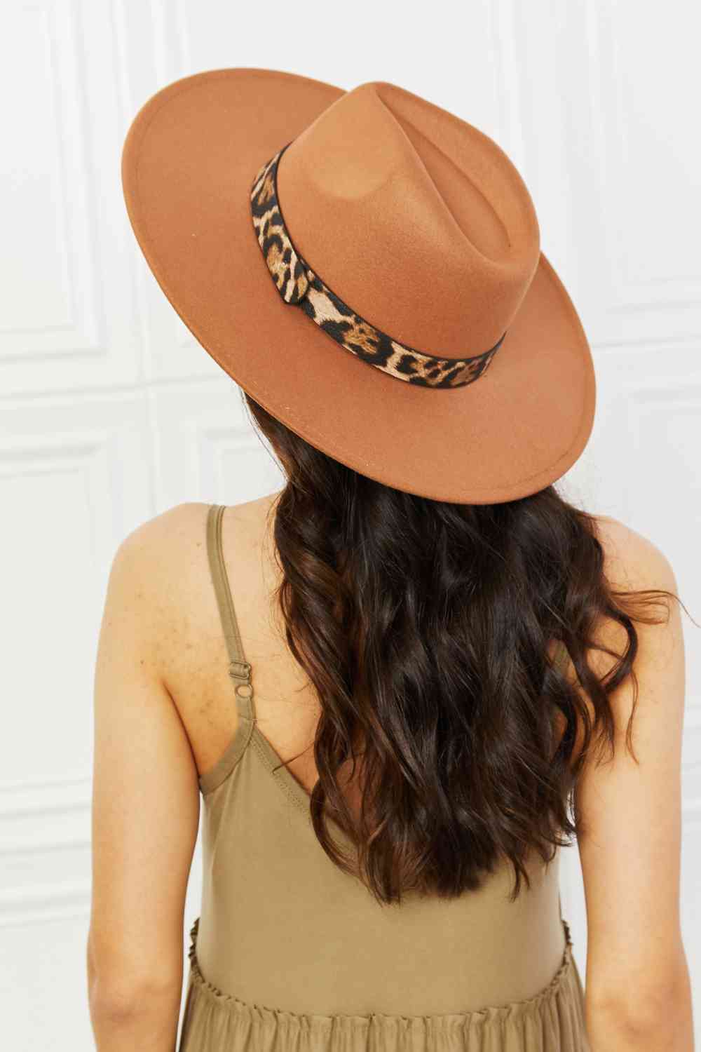 Leopard Detail Fedora Hat