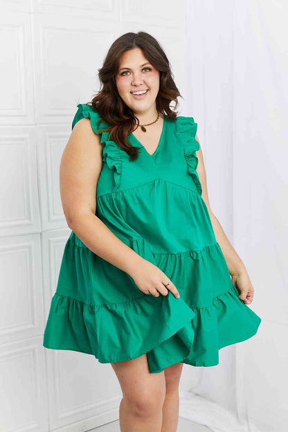 Play Date Plus Size Ruffle Dress