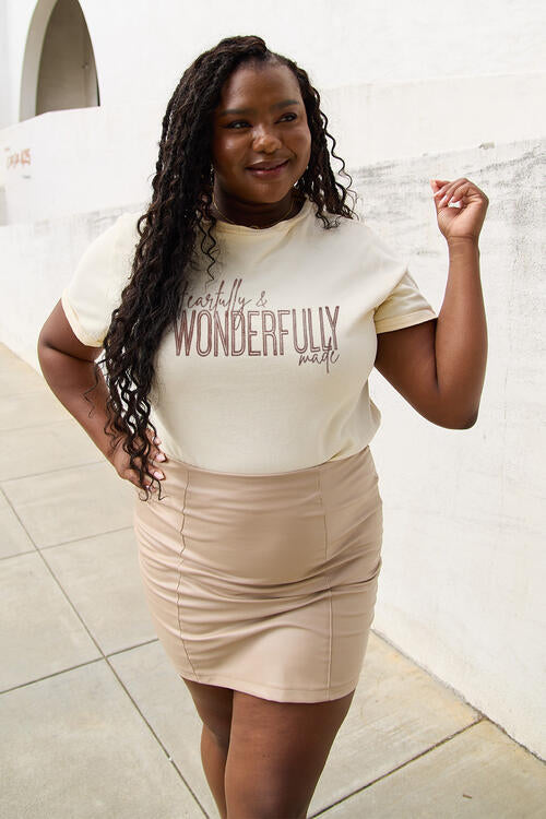 Plus Size WONDERFULLY Short Sleeve T-Shirt