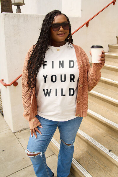 Plus Size FIND YOUR WILD Short Sleeve T-Shirt