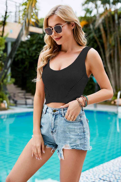 Scoop Neck Knit Tank