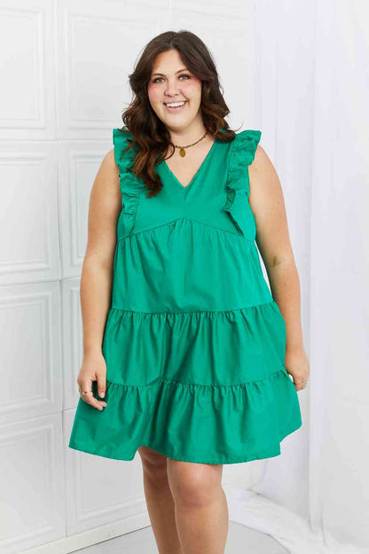 Play Date Plus Size Ruffle Dress