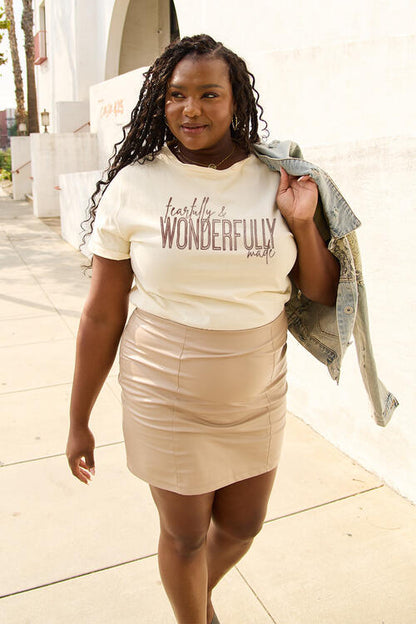 Plus Size WONDERFULLY Short Sleeve T-Shirt